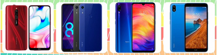 12 bedste budget smartphones under RUB 10.000